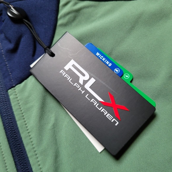 New Ralph Lauren RLX Golf Vest Mens Small Green Performance Stretch Full Zip - Picture 5 of 14